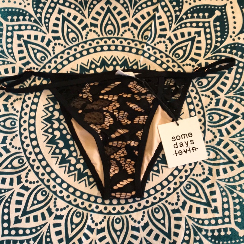 Lace bikini bottoms